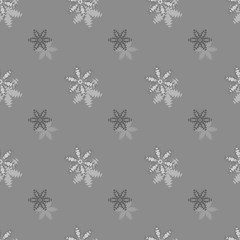 Naklejka na ściany i meble Seamless background pattern with a variety of colored floral motifs.