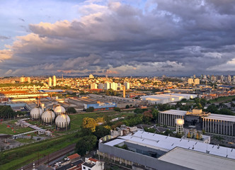 Fototapeta na wymiar Sao Caetano skyline Brazil