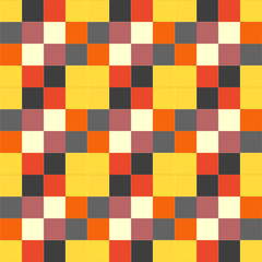 Seamless pattern background from a variety of multicolored squares.