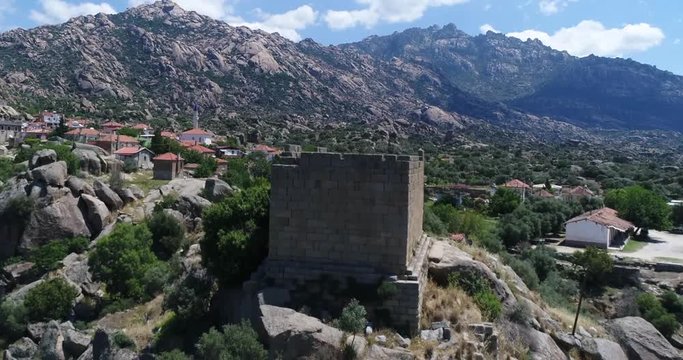 Aerial View Of Historical Places - The Ancient City Of Herakleia In Milas  Turkey