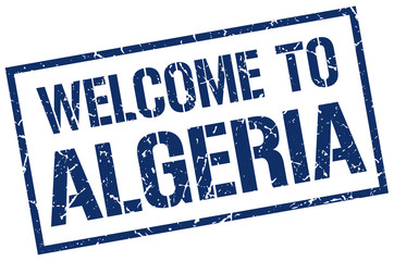 welcome to Algeria stamp