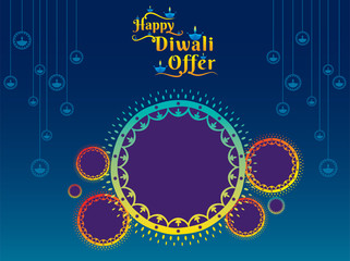 creative Diwali Festival Offer banner Design Layout Template