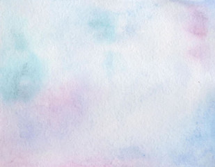 Watercolor background in cool colors