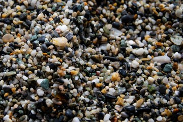 pebbles on beach closeup