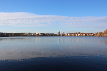 Naklejka premium bay with blue sky