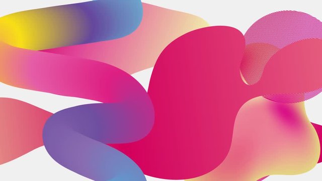 Liquid animation. Fluid colorful liquid gradients video. Modern abstract gradient shapes composition. Minimal footage cover design. Futuristic design. stock footage