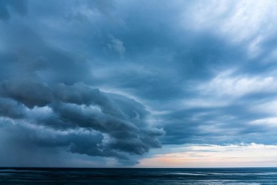 Storm Clouds Gathering Over Ocean © radub85