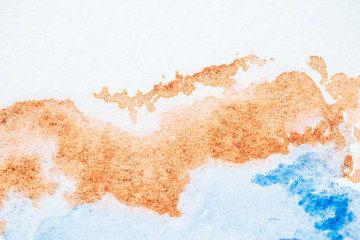 abstract blue and brown watercolor background