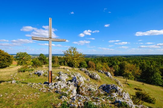 Bockberg near Harburg, Nordlinger Ries, district of Donau-Ries, Swabia, Bavaria, Germany, Europe