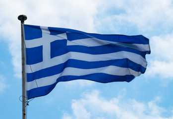 Greek flag, Acropolis, Athens