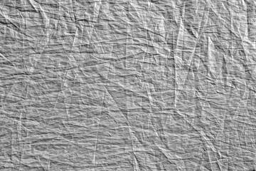 Silver crumpled canvas texture - background