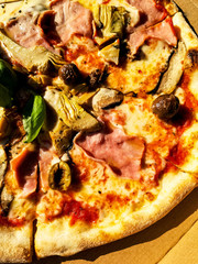 Italian pizza - close up photo 