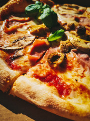 Italian pizza - close up photo 