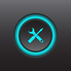 Obraz premium Bright colored isolated icons for a website on a dark background. Finance, strategy, idea, research, collaboration. Vector illustration.