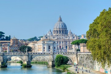 The Vatican and Rome. River view