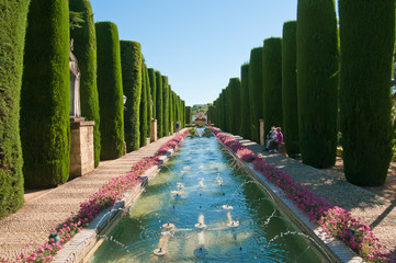 Alcázar de los Reyes Cristianos, Córdoba, Andalusien, Spanien