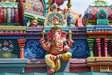 Fototapeta premium Détails d'un Temple Hindou à l'Ile Maurice