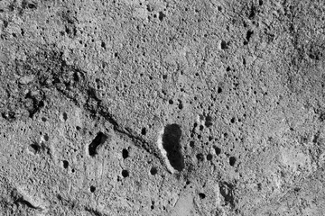 concrete surface with dimples