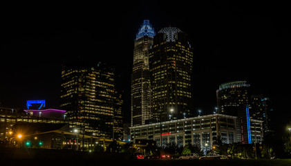 Fototapeta na wymiar Downtown Charlotte mit Bank of America Tower