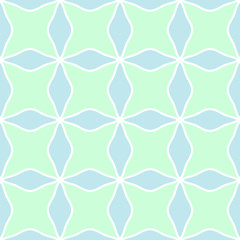 Geometric flower pattern. Vector seamless background. Can be used for gingham background, cover, print on tile, web, banners, wallpaper, wrapping paper. EPS10.