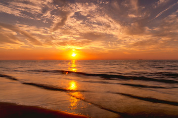 Obraz premium sunset on the beach
