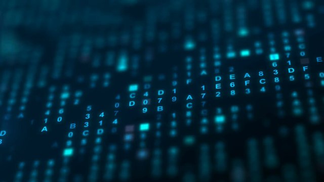 hexadecimal data loopable background
