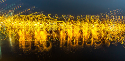 Marina Lights Abstract