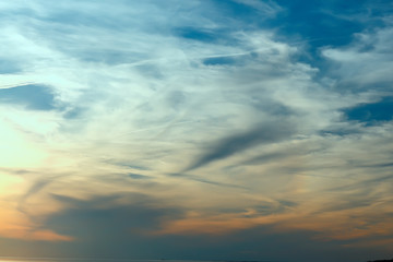 clouds blue sky / background clean blue sky with white clouds concept purity and freshness of nature