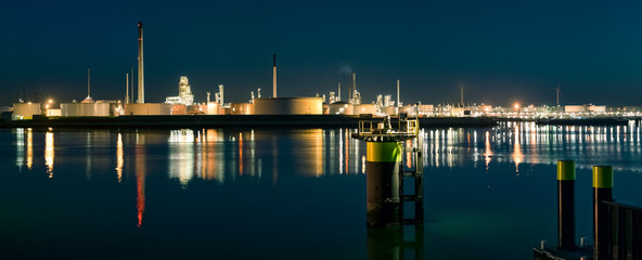 Industry in Eurpoort, port of Rotterdam, The Netherlands