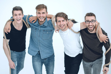 Obraz premium team of trusted friends .the concept of friendship