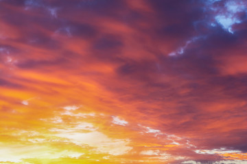Naklejka na ściany i meble cloud view at sunset or sunrise