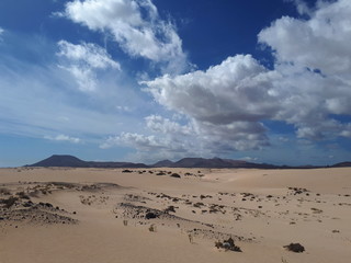 Sand dune in Canary Islands.