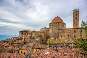 Fototapeta na wymiar Volterra old town in Tuscany