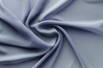 elegant gray fabric with large folds