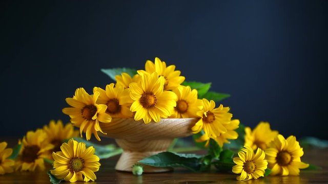 bouquet of yellow big daisies