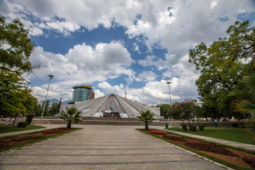 Obraz premium Mausoleum in Tirana, Albania. Socialist Mausoleum