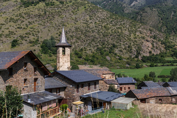 Fototapeta na wymiar Gavas, a Small Village in the Catalan Pyrenees