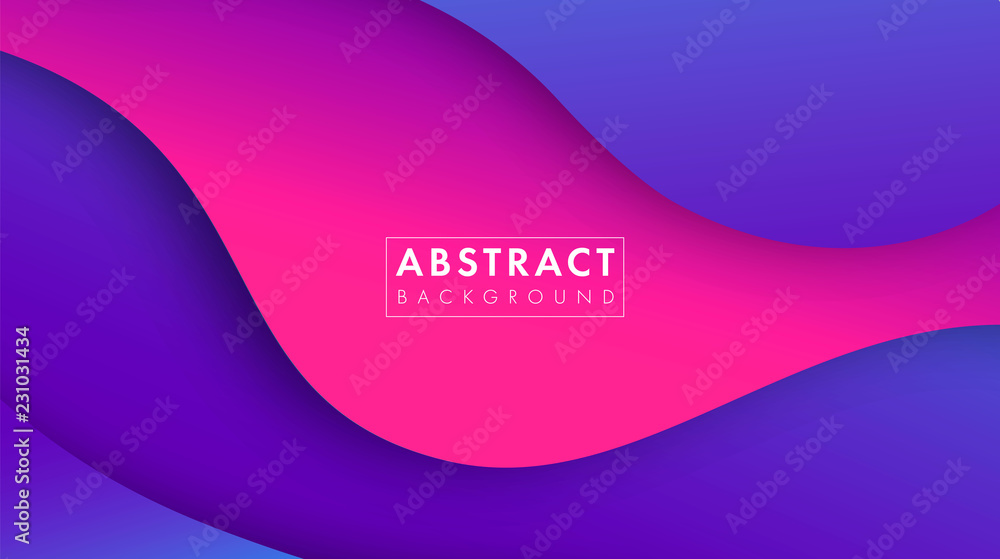 Sticker colorful abstract geometric background.trend gradient. fluid shapes composition. eps10 vector.