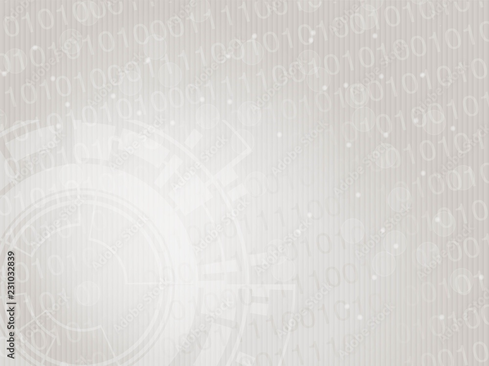 Poster vector modern technology design, abstract futuristic background. layout template with binary code an
