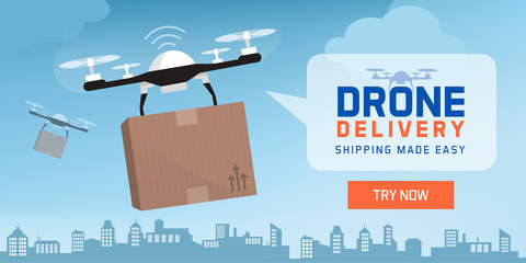 Drone delivery in the city