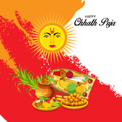 Fototapeta premium Happy Chhath Puja.