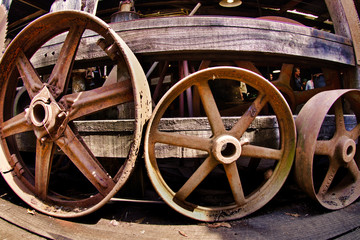 Old Rusty Wheel Rims 