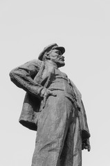 Statue of Lenin in Loknya