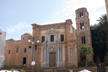 Fototapeta na wymiar Palermo, Italy - September 07, 2018 : View of Martorana church