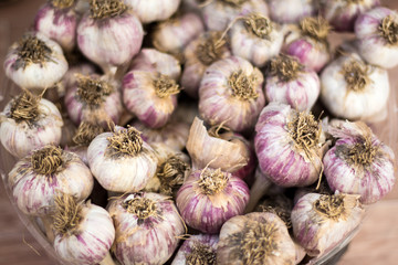 The texture is a bunch of white garlic. Vitamin a healthy diet