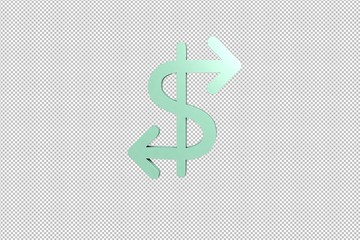 Illustration of Transfer Funds on transparent background