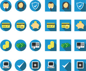 Bank icon set