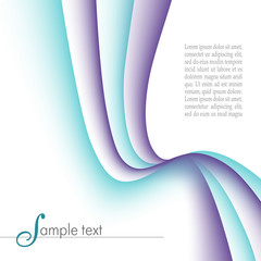 Layout with purple, turquoise wave pattern. Abstract template for cover, books, brochure, magazine, catalog, poster, leaflet, flyer, presentation, website. Modern vector background. EPS10 illustration