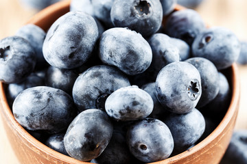 blueberries in a plate closeup