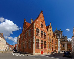 Fototapeta premium Bruges. Old street.